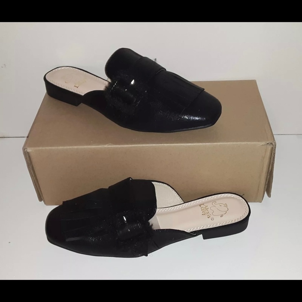 Alexis Leroy Women's Black Flats SIZE US 6-6.5